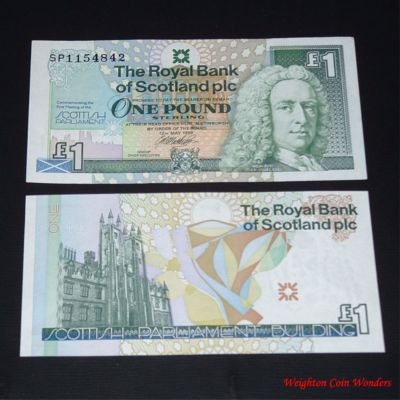 1999 Royal Bank of Scotland Plc £1 – Scottish Parliament 1999 Royal Bank of Scotland Plc £1 – Scottish Parliament